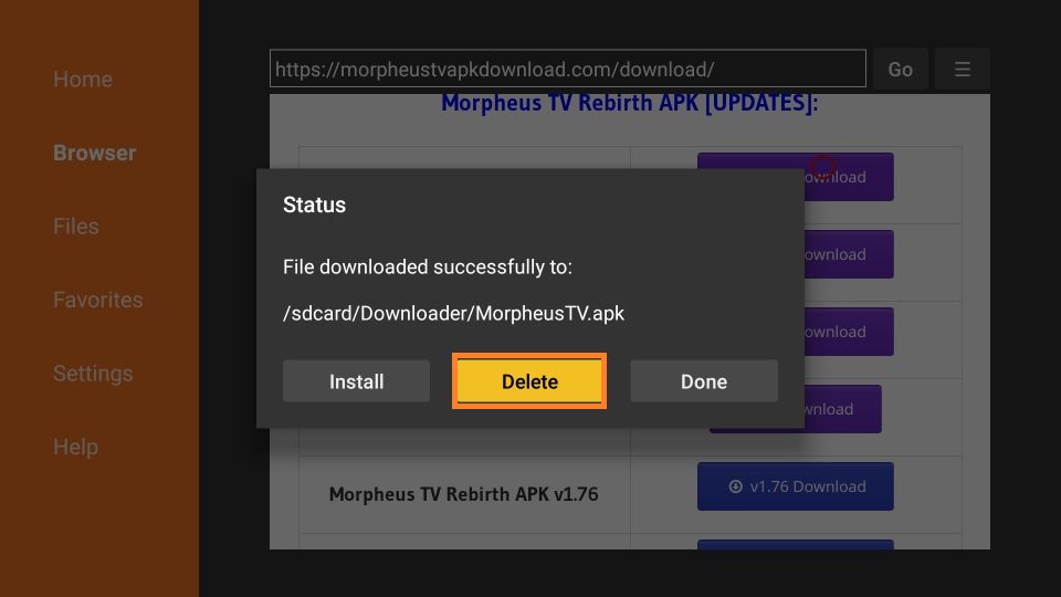 how to download morpheus tv